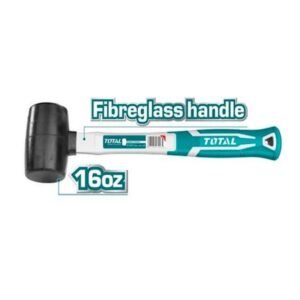 16 OZ FIBREGLASS HANDLE RUBBER HAMMER