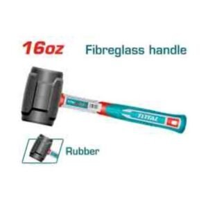 16 OZ FIBREGLASS HANDLE RUBBER HAMMER