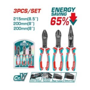 3PCS COMPOUND ACTION PLIERS SET