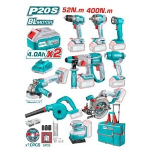 LITHIUM ION CORDLESS 9PCS INDUSTRIAL COMBO KIT
