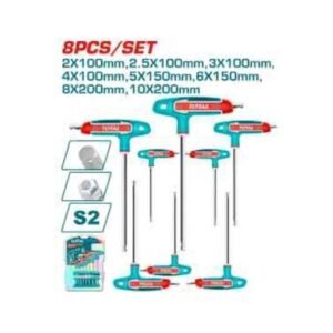 8PCS T-HANDLE BALL POINT HEX WRENCH SET